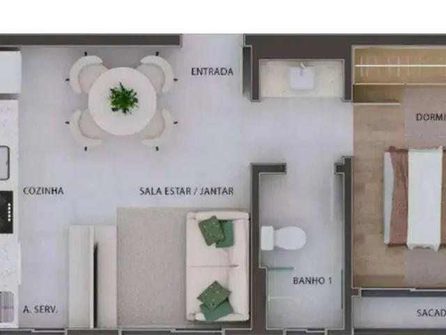 Apartamento para Venda em Curitiba/PR Vila Izabel 1 Quartos