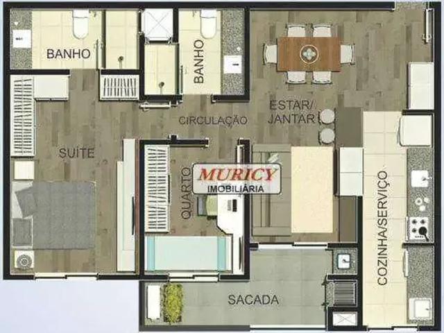 Apartamento para Venda em Curitiba/PR Vila Izabel 2 Quartos