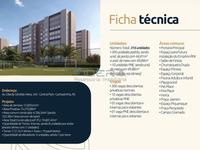 Apartamento para Venda em Cachoeirinha/RS Central Park 2 Quartos