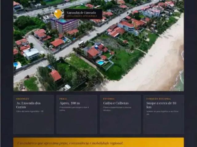 Apartamento para Venda em Cabo de Santo Agostinho/PE Enseada dos Corais 2 Quartos