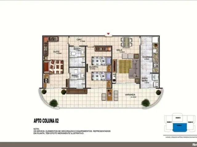 Apartamento para Venda em Cabo Frio/RJ Braga 2 Quartos
