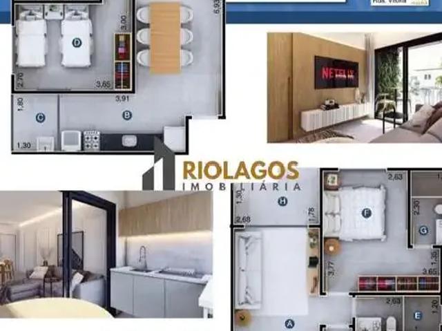 Apartamento para Venda em Cabo Frio/RJ Palmeiras 2 Quartos