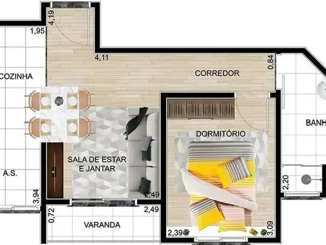 Apartamento para Venda em Caieiras/SP Laranjeiras 2 Quartos