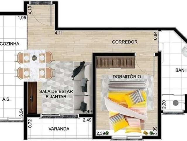 Apartamento para Venda em Caieiras/SP Laranjeiras 2 Quartos