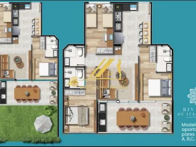 Apartamento para Venda em Camaçari/BA Monte Gordo 3 Quartos