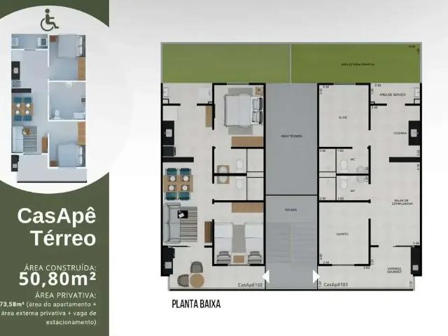 Apartamento para Venda em Camaragibe/PE Alberto Maia 2 Quartos