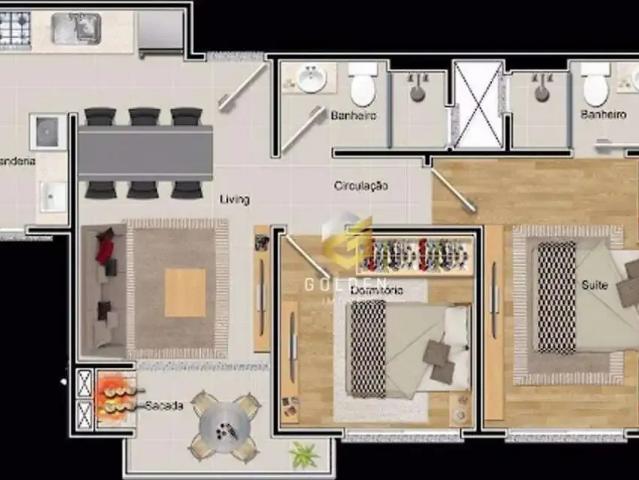 Apartamento para Venda em Camboriú/SC Monte Alegre 2 Quartos
