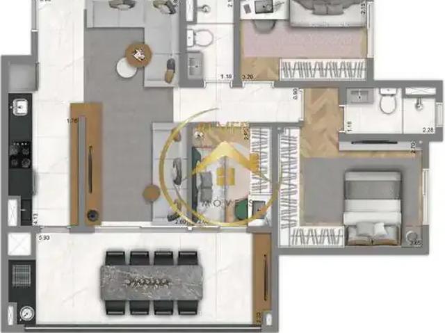 Apartamento para Venda em Campinas/SP Bonfim 3 Quartos