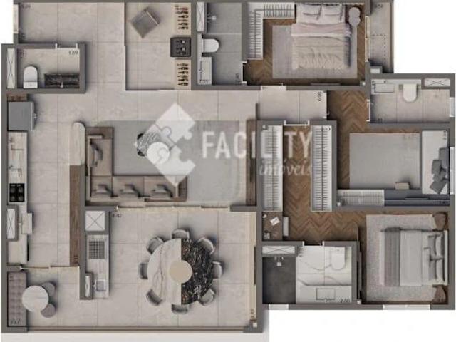 Apartamento para Venda em Campinas/SP Jardim das Paineiras 3 Quartos