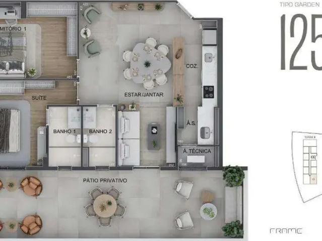 Apartamento para Venda em Campinas/SP Nova Campinas 2 Quartos