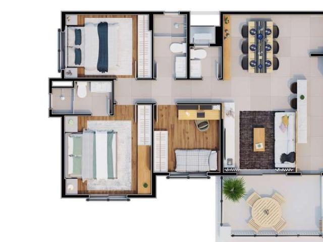 Apartamento para Venda em Campinas/SP Parque da Hípica 3 Quartos