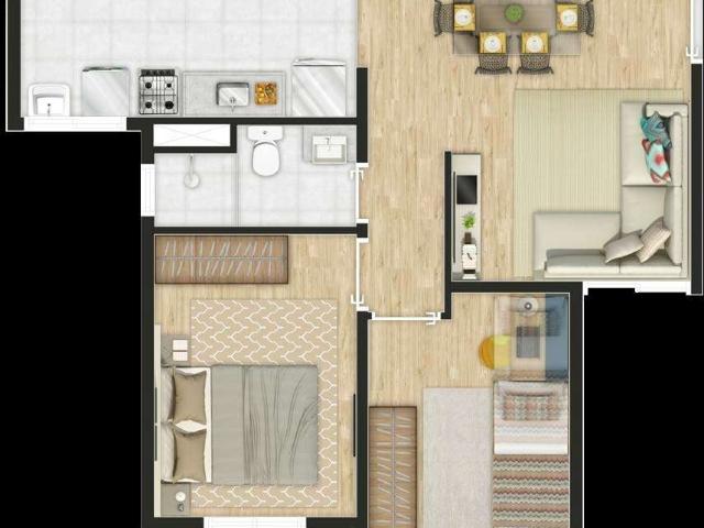 Apartamento para Venda em Campinas/SP Residencial Cosmos 2 Quartos