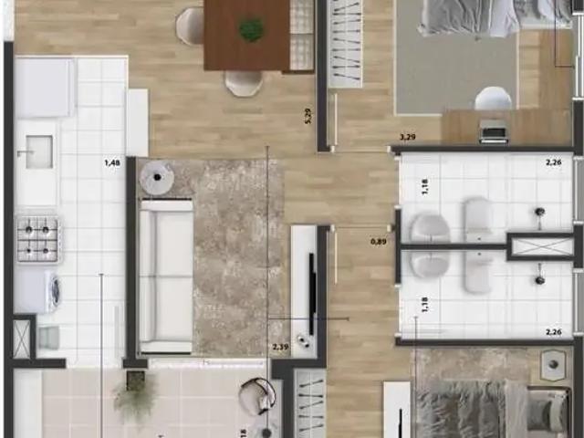 Apartamento para Venda em Campinas/SP Residencial Bela Aliança 2 Quartos