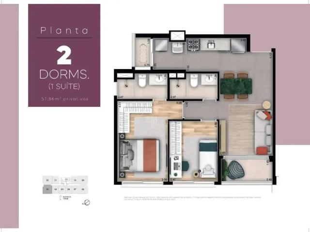 Apartamento para Venda em Campinas/SP Vila Itapura 2 Quartos