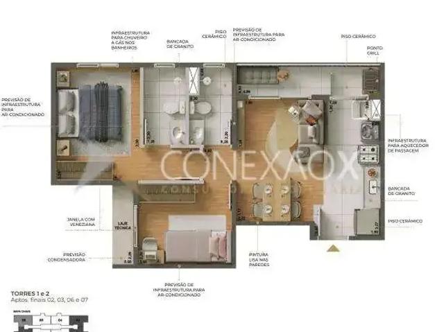 Apartamento para Venda em Campinas/SP Vila Miguel Vicente Cury 2 Quartos