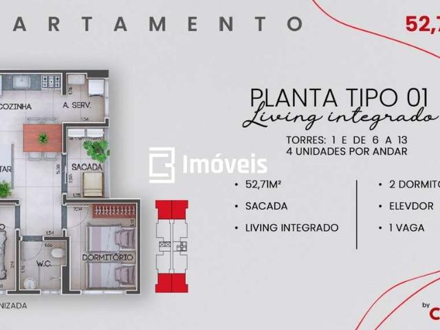 Apartamento para Venda em Campo Grande/MS Vila Planalto 2 Quartos