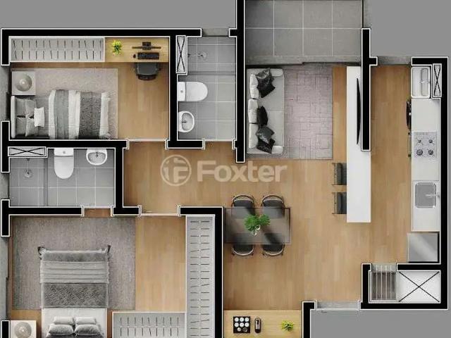 Apartamento para Venda em Canoas/RS Harmonia 2 Quartos