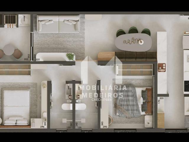 Apartamento para Venda em Cascavel/PR Cancelli 2 Quartos