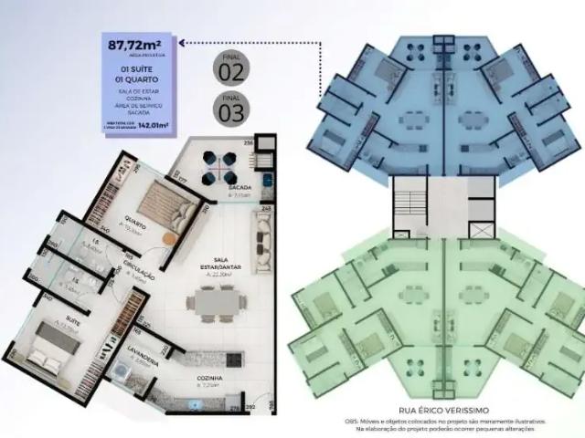 Apartamento para Venda em Cascavel/PR Florais do Parana 2 Quartos