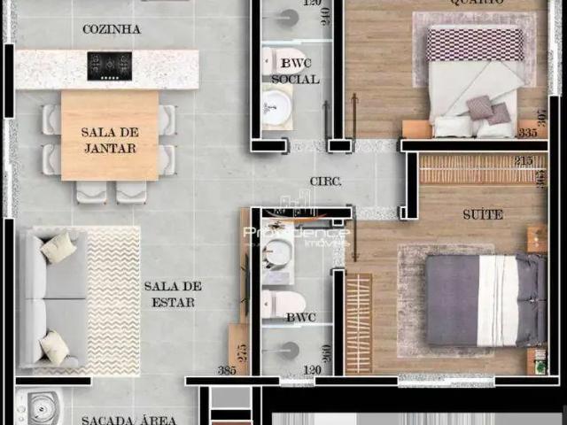 Apartamento para Venda em Cascavel/PR Parque São Paulo 2 Quartos