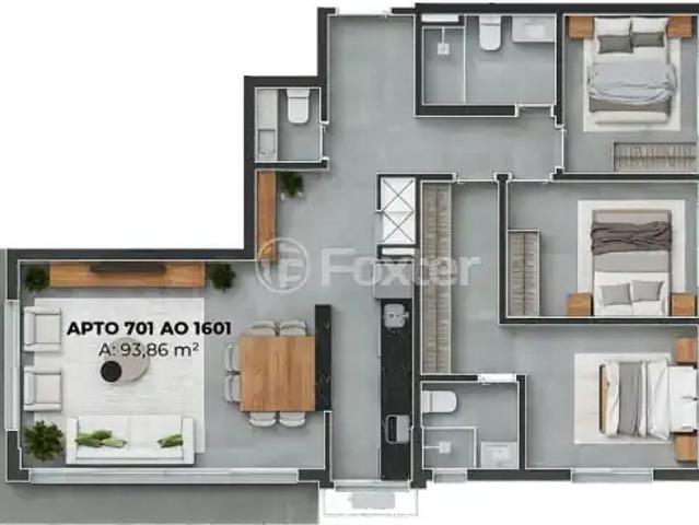 Apartamento para Venda em Capão da Canoa/RS Zona Nova 3 Quartos