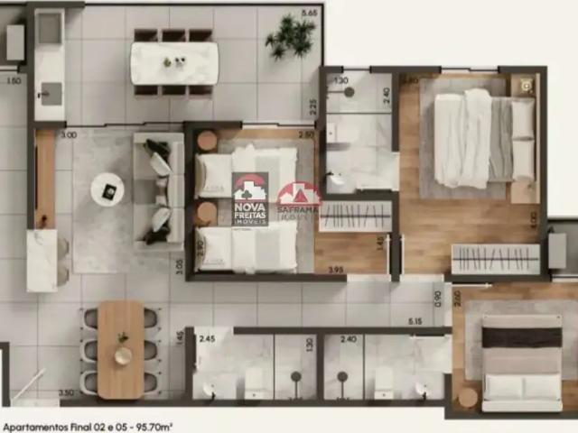 Apartamento para Venda em Caraguatatuba/SP Indaiá 3 Quartos