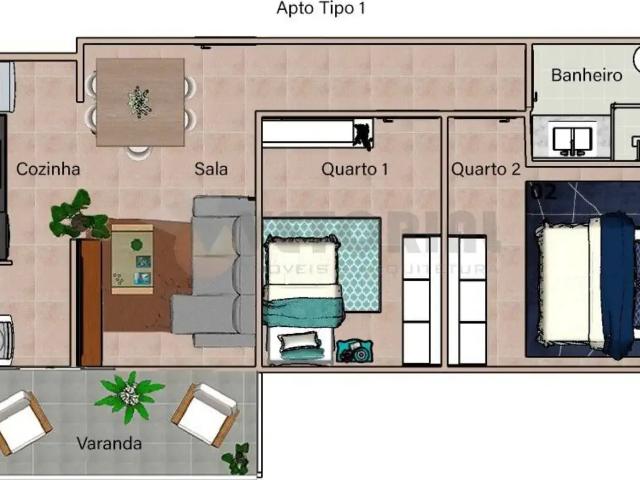 Apartamento para Venda em Caraguatatuba/SP Indaiá 2 Quartos