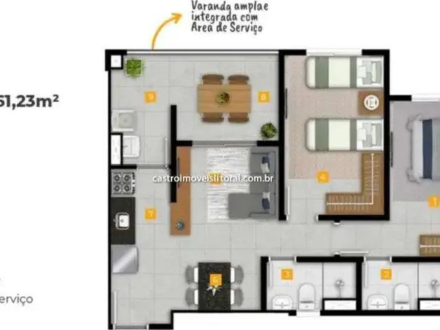 Apartamento para Venda em Caraguatatuba/SP Porto Novo 2 Quartos
