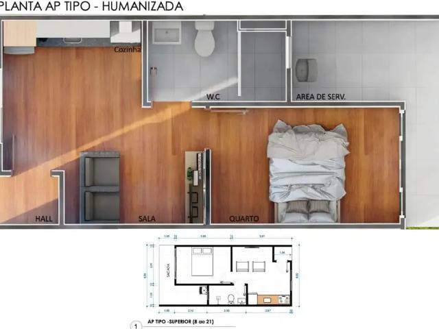Apartamento para Venda em Caraguatatuba/SP Praia Aruan 1 Quartos