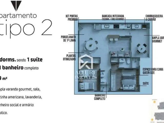 Apartamento para Venda em Caraguatatuba/SP Praia das Palmeiras 2 Quartos