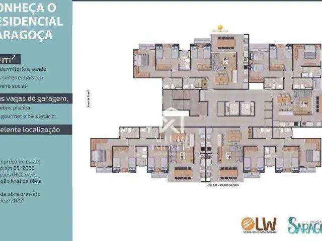 Apartamento para Venda em Caraguatatuba/SP Sumaré 3 Quartos