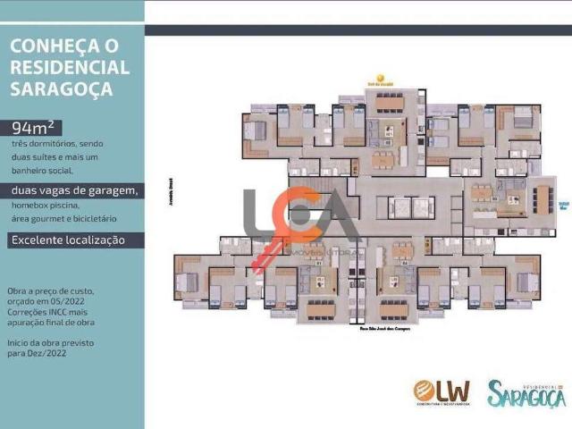 Apartamento para Venda em Caraguatatuba/SP Sumaré 3 Quartos