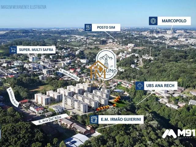 Apartamento para Venda em Caxias do Sul/RS Ana Rech 2 Quartos