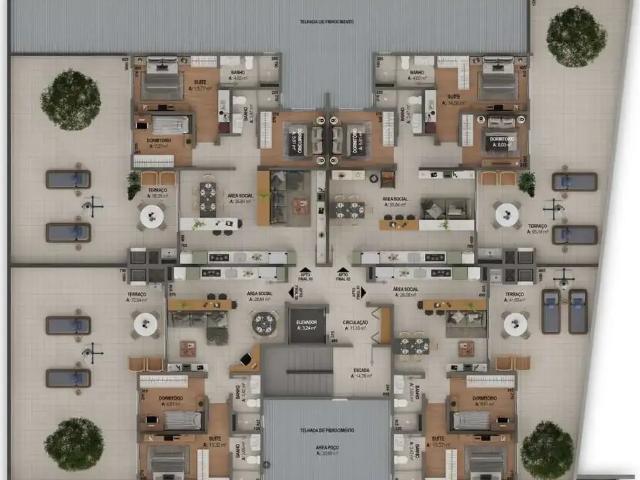 Apartamento para Venda em Caxias do Sul/RS Pio X 2 Quartos