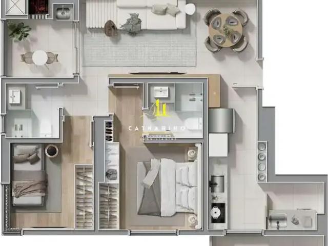 Apartamento para Venda em Chapecó/SC Santa Maria 2 Quartos