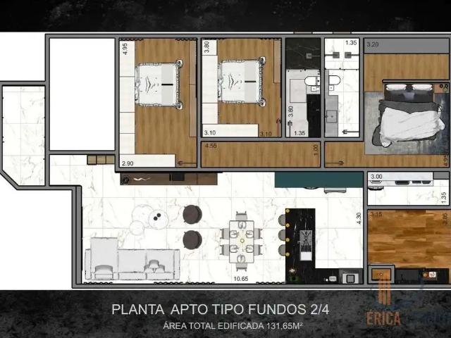 Apartamento para Venda em Conselheiro Lafaiete/MG Campo Alegre 3 Quartos