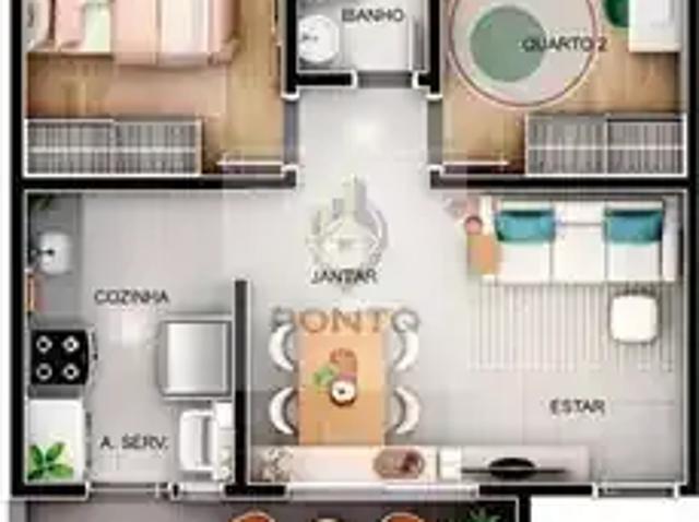 Apartamento para Venda em Conselheiro Lafaiete/MG Amaro Ribeiro 2 Quartos