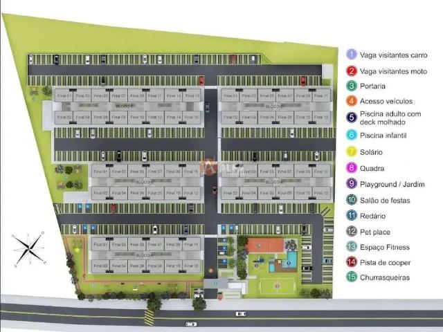 Apartamento para Venda em Cotia/SP Chácara Ondas Verdes 2 Quartos