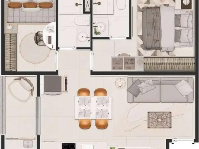 Apartamento para Venda em Cotia/SP Jardim do Rio Cotia 2 Quartos