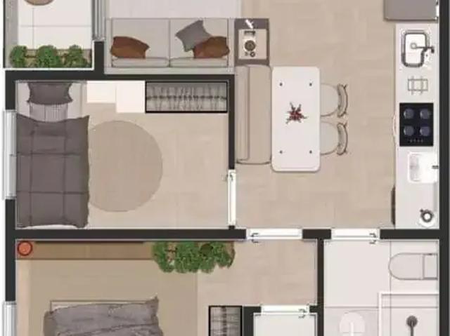 Apartamento para Venda em Cotia/SP Jardim do Rio Cotia 2 Quartos