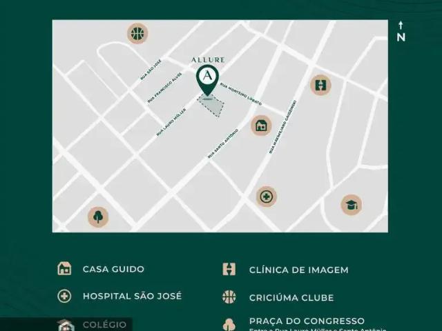 Apartamento para Venda em Criciúma/SC Centro 3 Quartos