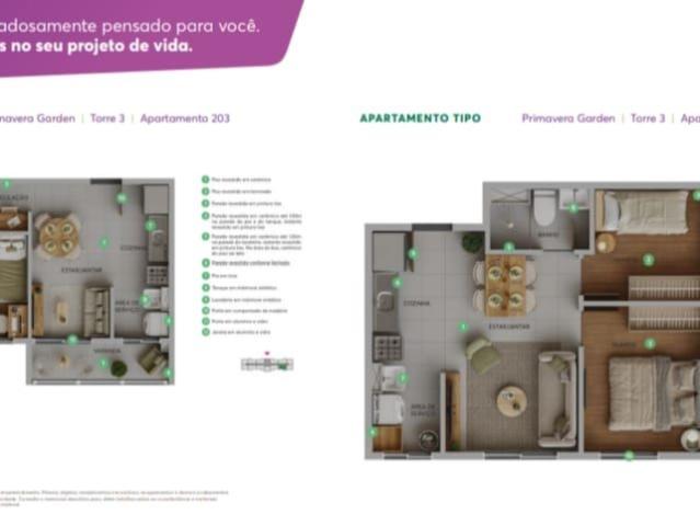 Apartamento para Venda em Duque de Caxias/RJ Jardim Primavera 2 Quartos