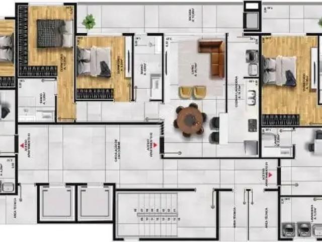 Apartamento para Venda em Farroupilha/RS Centro 3 Quartos