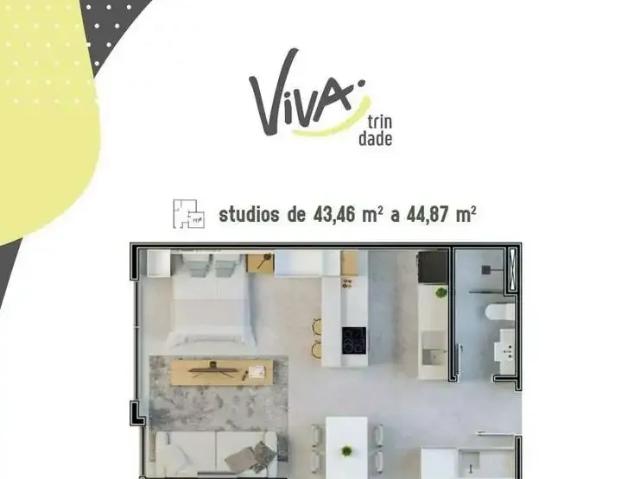 Apartamento para Venda em Florianópolis/SC Trindade 1 Quartos