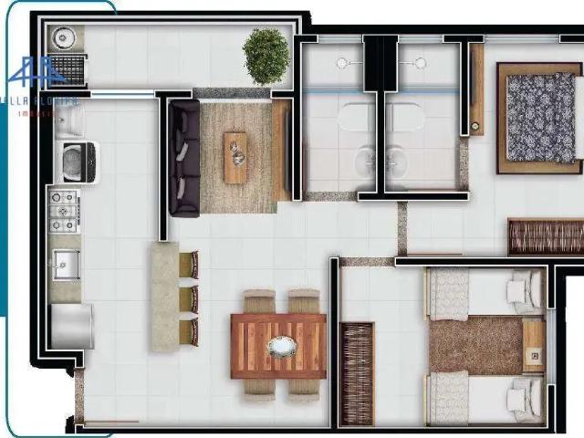 Apartamento para Venda em Florianópolis/SC Vargem do Bom Jesus 2 Quartos