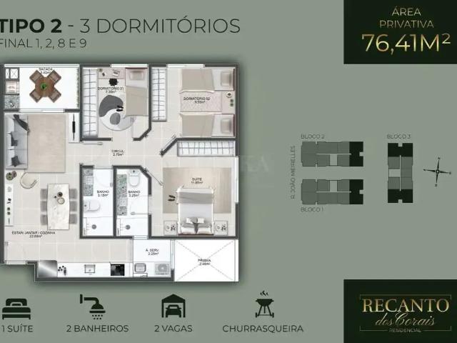 Apartamento para Venda em Florianópolis/SC Abraão 3 Quartos
