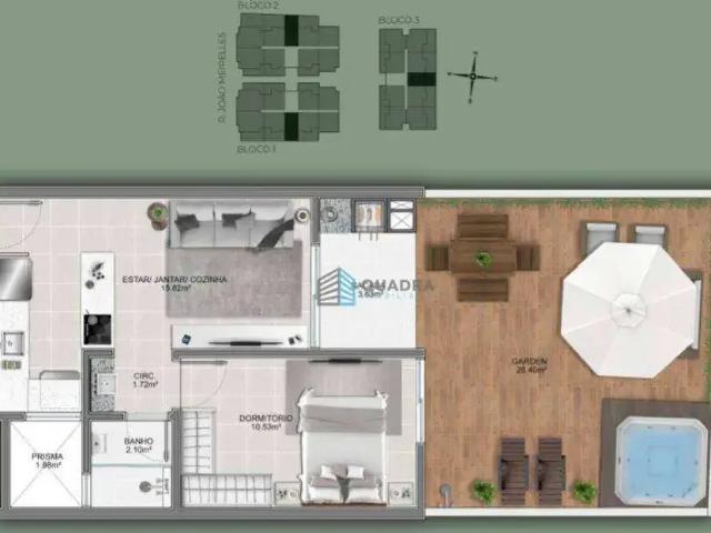 Apartamento para Venda em Florianópolis/SC Abraão 1 Quartos