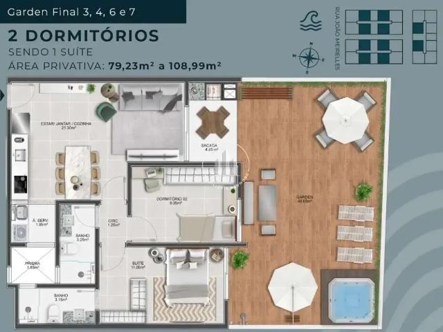 Apartamento para Venda em Florianópolis/SC Abraão 1 Quartos