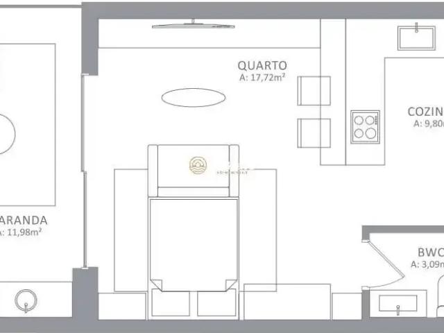 Apartamento para Venda em Florianópolis/SC Campeche 1 Quartos
