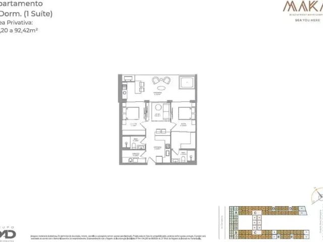 Apartamento para Venda em Florianópolis/SC Campeche 2 Quartos